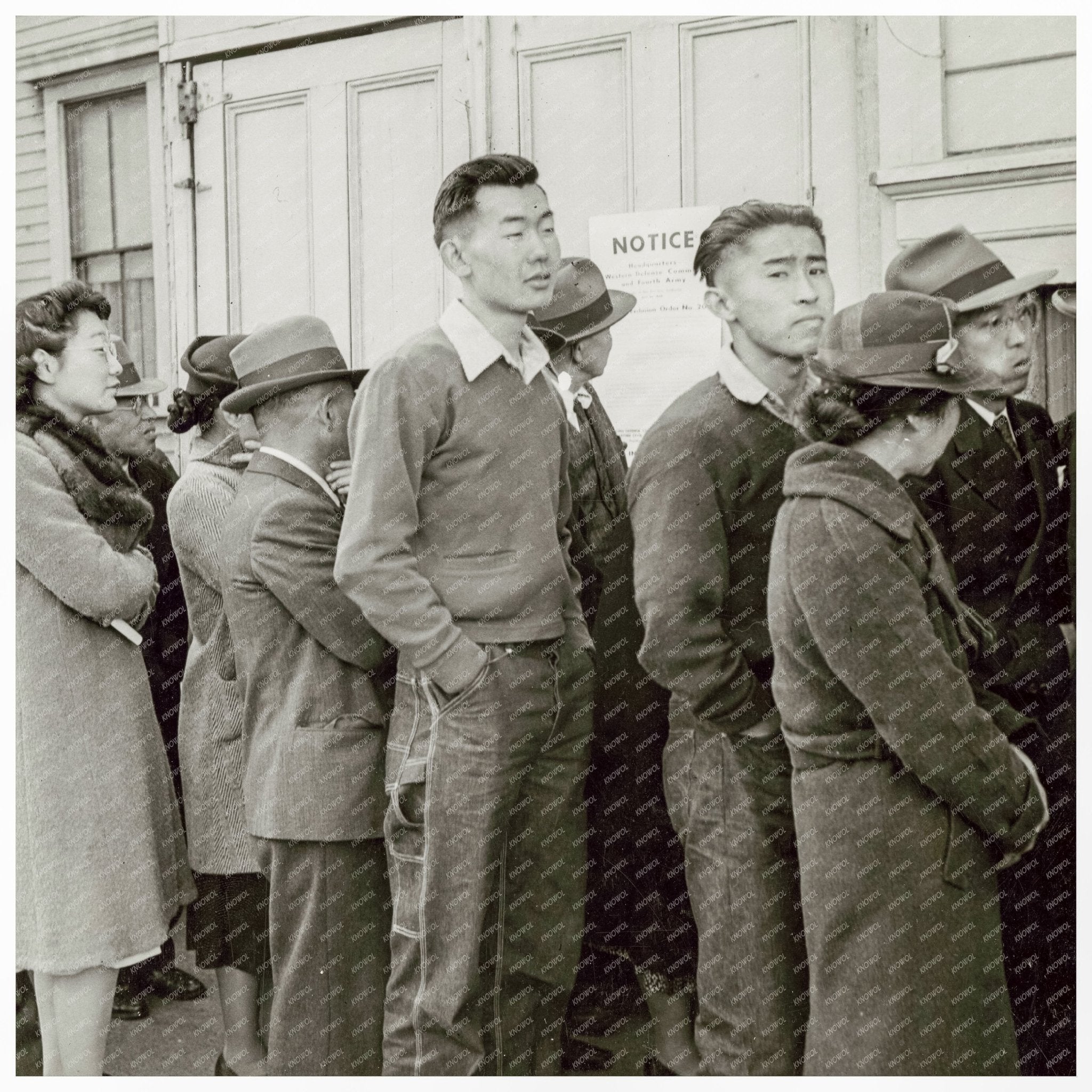 Japanese Americans Register for Evacuation April 1942 - Available at KNOWOL