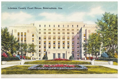 Jefferson County Court House Birmingham Postcard 1930 - 1945 - Available at KNOWOL