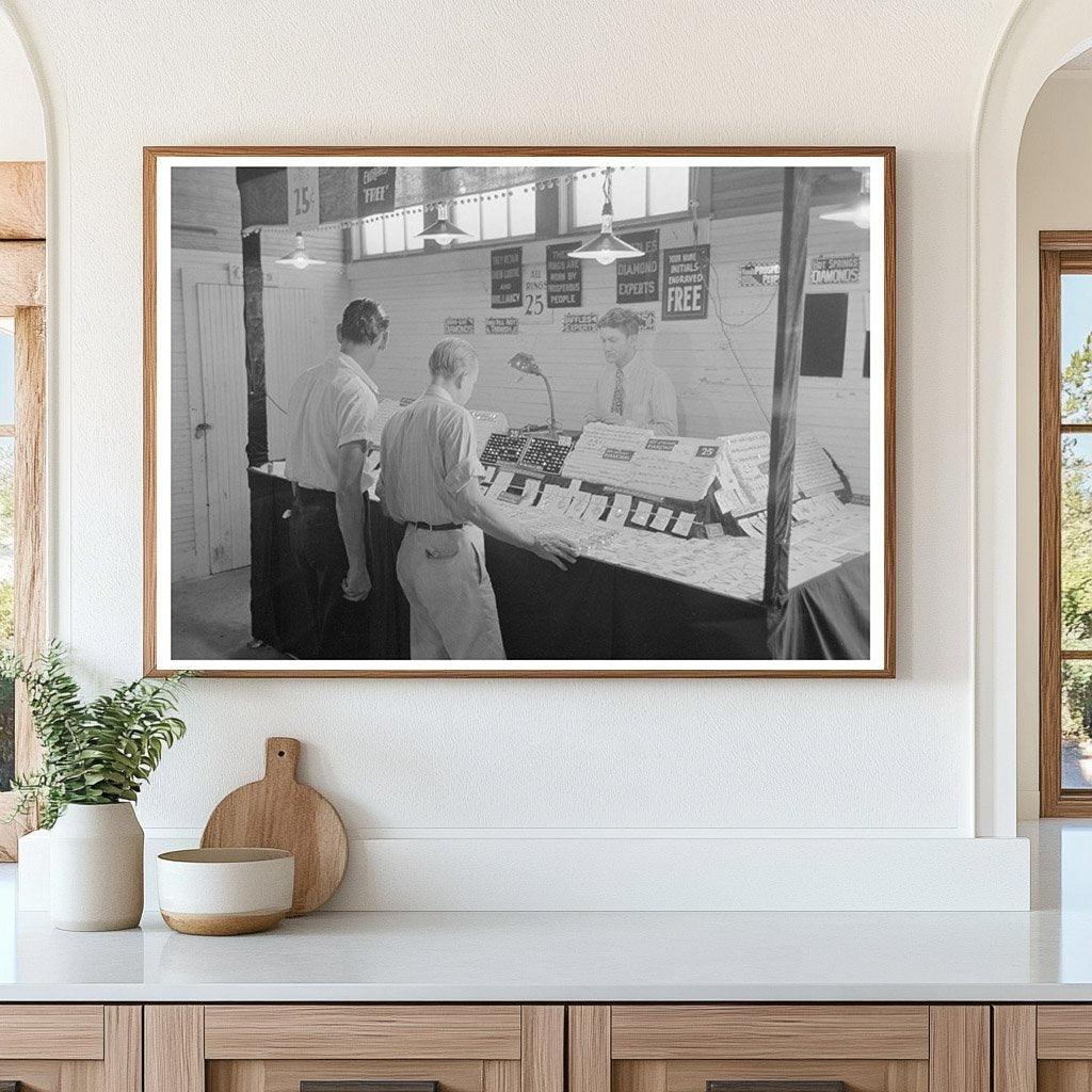 Jewelry Booth at Donaldsonville State Fair 1938 - Available at KNOWOL