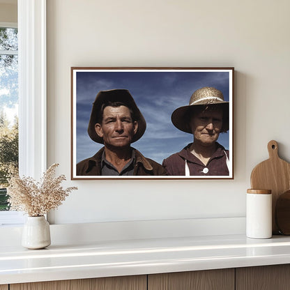 Jim Norris and Wife Homesteading Pie Town New Mexico 1940 - Available at KNOWOL