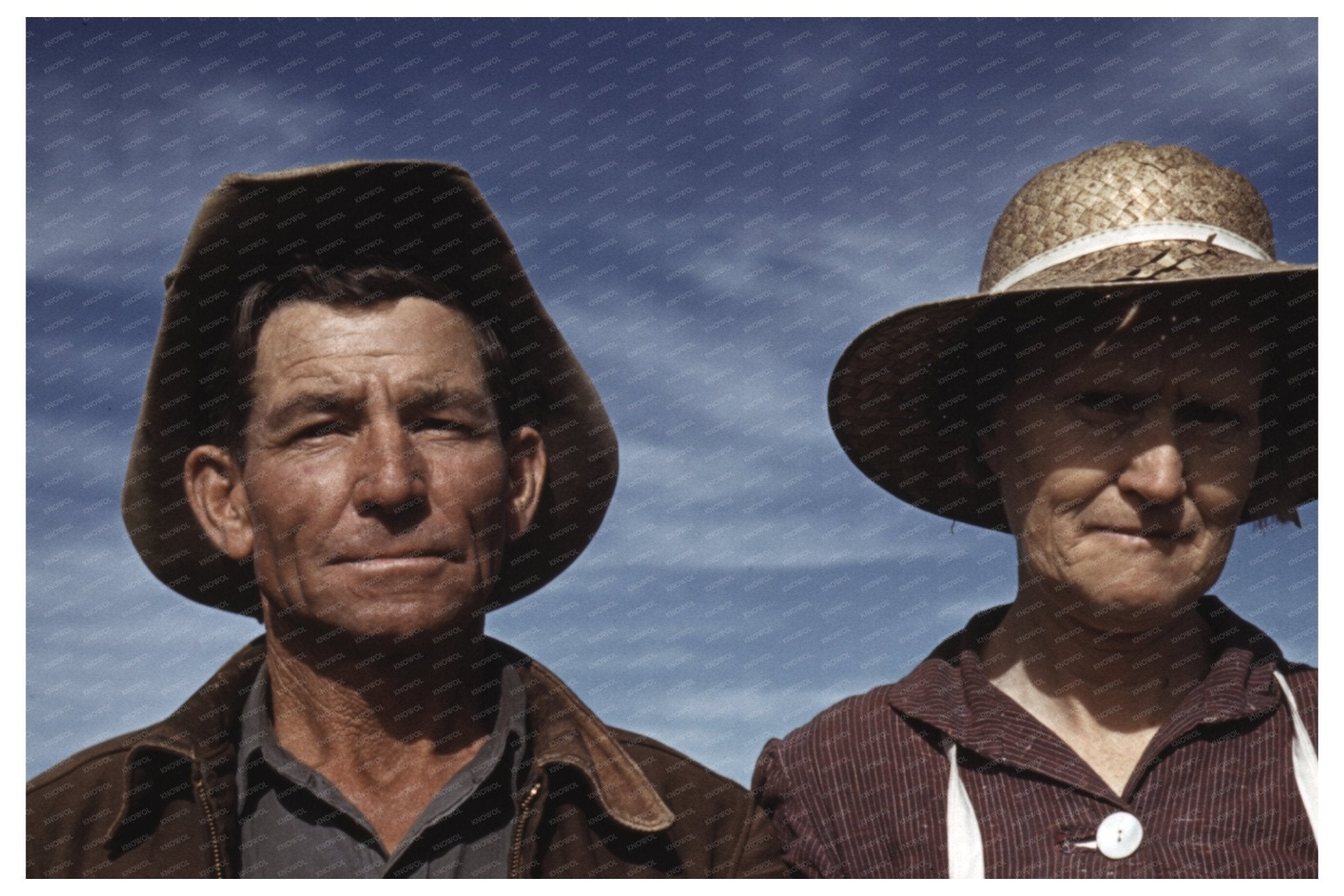 Jim Norris and Wife Homesteading Pie Town New Mexico 1940 - Available at KNOWOL