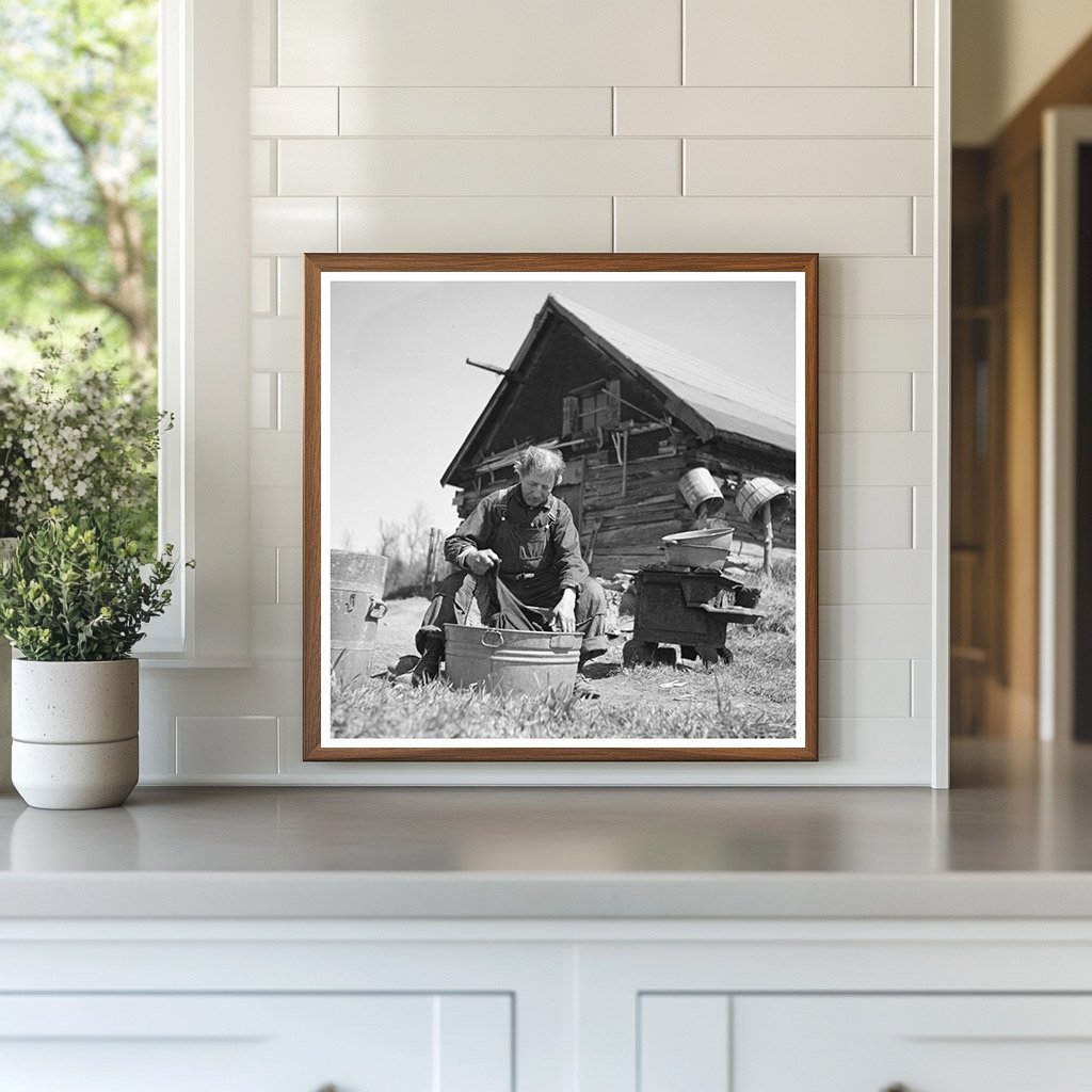 John Bastia Washing Clothes in Iron County May 1937 - Available at KNOWOL