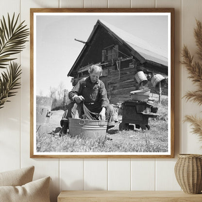 John Bastia Washing Clothes in Iron County May 1937 - Available at KNOWOL