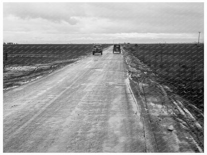 Kern County Road and Potato Fields February 1939 - Available at KNOWOL