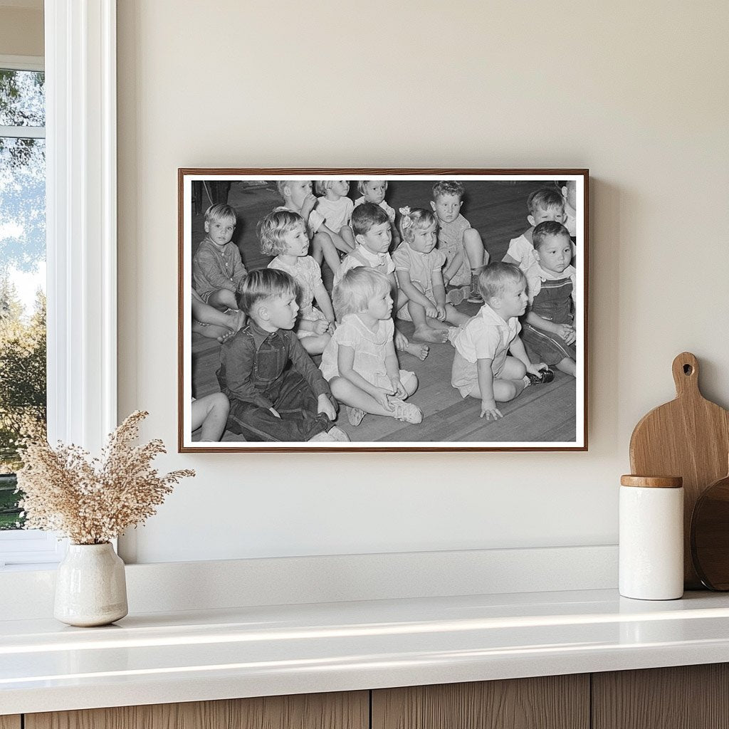 Kindergarten Children at Lake Dick Project 1938 - Available at KNOWOL