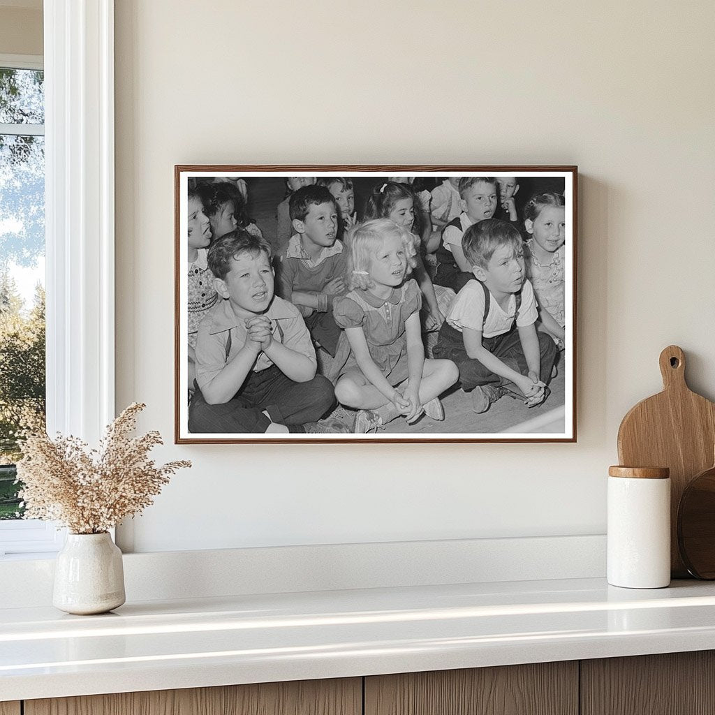 Kindergarten Class in San Leandro California April 1942 - Available at KNOWOL