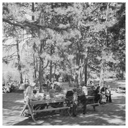 Klamath Falls Oregon city park scene July 1942 - Available at KNOWOL