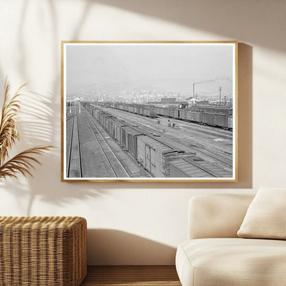 Klamath Falls Oregon Railroad Yard 1939 Vintage Photo - Available at KNOWOL