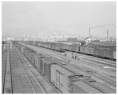 Klamath Falls Oregon Railroad Yard 1939 Vintage Photo - Available at KNOWOL