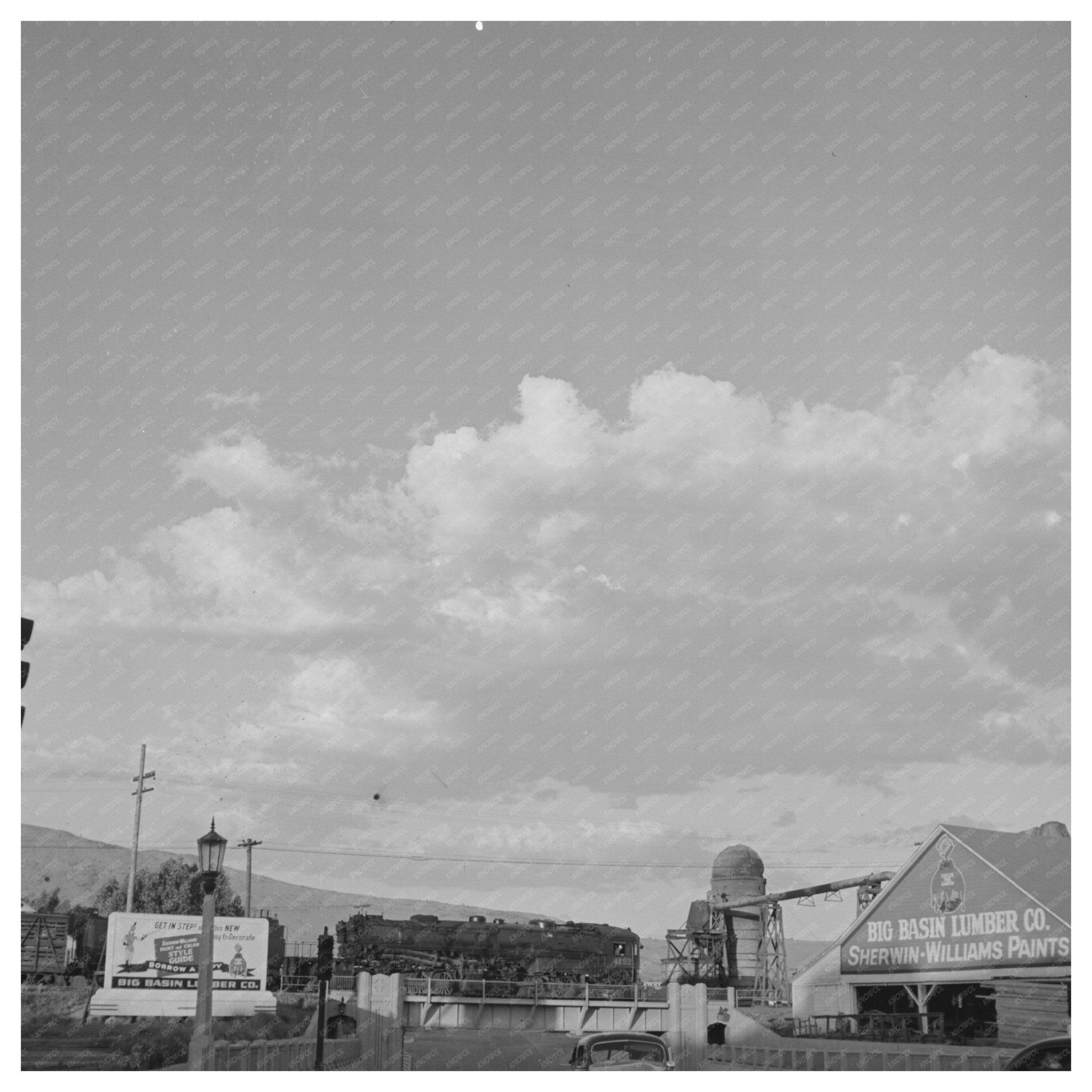 Klamath Falls Railroad Underpass Vintage Photo July 1942 - Available at KNOWOL