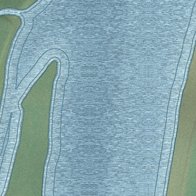 Close-up of the map of Anvik, Alaska print showing street and building detail
