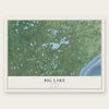 Big Lake, Alaska map print, the full design