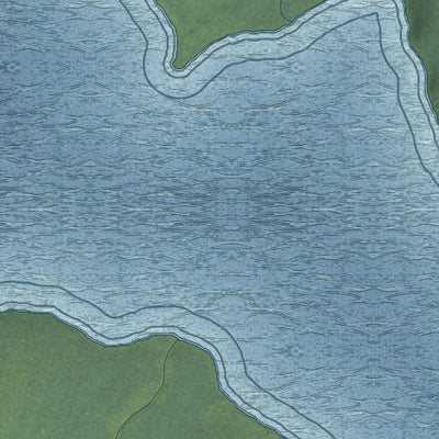 Close-up of the map of Chignik Lake, Alaska print showing street and building detail