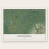 Chistochina, Alaska map print, the full design