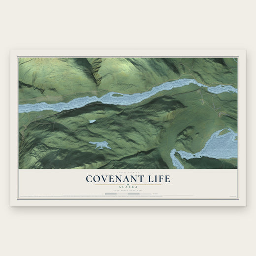 Covenant Life, Alaska map print, the full design