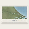 Deering, Alaska map print, the full design