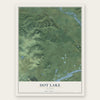Dot Lake, Alaska map print, the full design