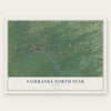 Fairbanks North Star, Alaska map print, the full design