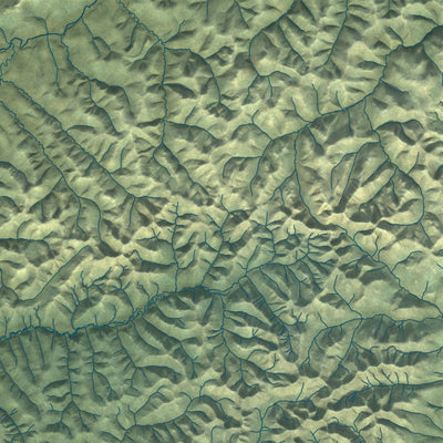 Close-up of the map of Fairbanks North Star, Alaska print showing street and building detail