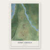 Fort Greely, Alaska map print, the full design