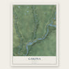 Gakona, Alaska map print, the full design