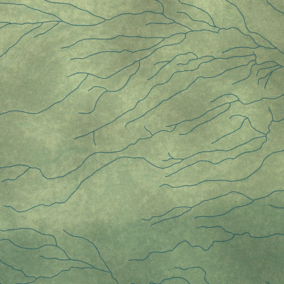 Close-up of the map of Glennallen, Alaska print showing street and building detail