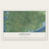 Gustavus, Alaska map print, the full design