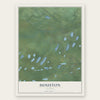 Houston, Alaska map print, the full design