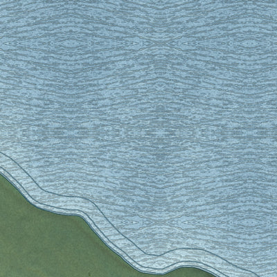 Close-up of the map of Igiugig, Alaska print showing street and building detail