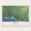 Kasaan, Alaska map print, the full design