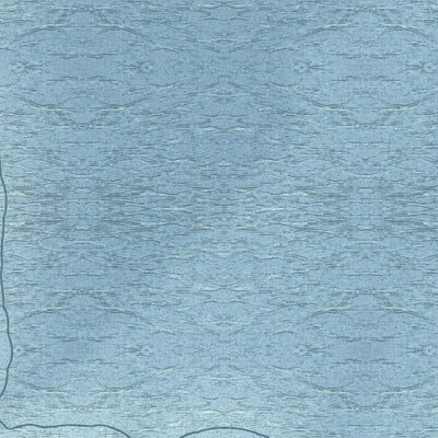 Close-up of the map of King Salmon, Alaska print showing street and building detail