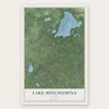 Lake Minchumina, Alaska map print, the full design