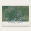 Matanuska-Susitna, Alaska map print, the full design