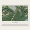 McCarthy, Alaska map print, the full design