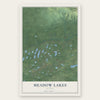 Meadow Lakes, Alaska map print, the full design