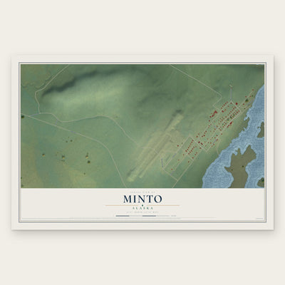 Minto, Alaska map print, the full design