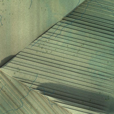 Close-up of the map of Mosquito Lake, Alaska print showing street and building detail
