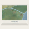 Napakiak, Alaska map print, the full design