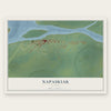 Napaskiak, Alaska map print, the full design