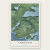 Naukati Bay, Alaska map print, the full design