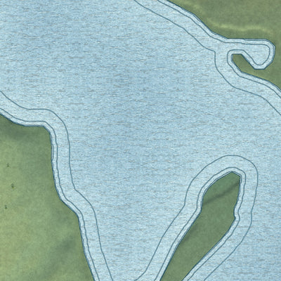 Close-up of the map of Newhalen, Alaska print showing street and building detail