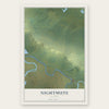 Nightmute, Alaska map print, the full design