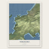 Nikolski, Alaska map print, the full design