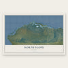 North Slope, Alaska map print, the full design