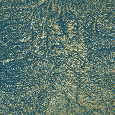 Close-up of the map of North Slope, Alaska print showing street and building detail