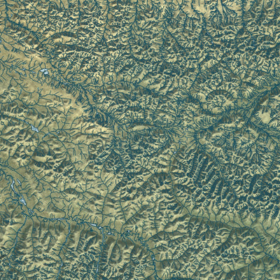 Close-up of the map of Northwest Arctic, Alaska print showing street and building detail
