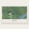 Nulato, Alaska map print, the full design