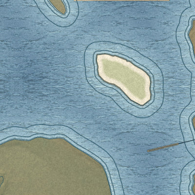 Close-up of the map of Point Lay, Alaska print showing street and building detail