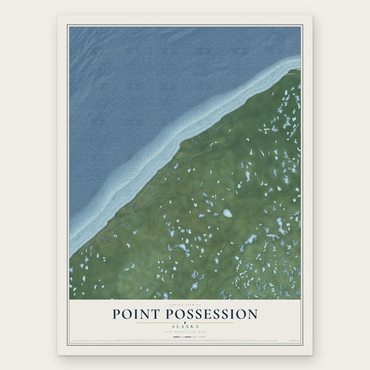 Point Possession, Alaska map print, the full design