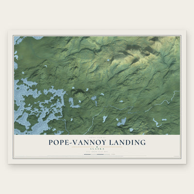 Pope-Vannoy Landing, Alaska map print, the full design